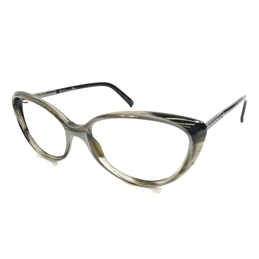 Christian Dior Eyeglasses Frames DiorPiccadilly XM070 Black Gray 56-15-135